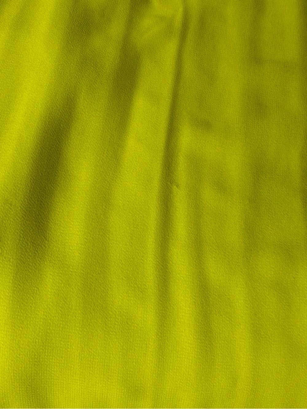 Halogen Bright Yellow Pleated V-Neck Short Sleeve Blouse - Picture 6 of 10
